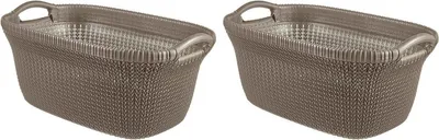 Produktbild von Curver Knit Wäschekorbe 40L 2er Set