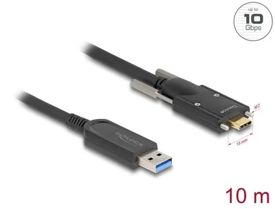 Immagine prodotto di DELOCK Aktives Optisches Kabel USB 10 Gbps Typ-A St 10 m