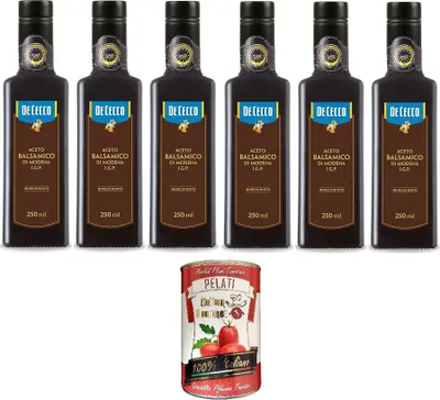 Produktbild von 6x De Cecco Balsamico-Essig aus Modena I.G.P. 250ml + Italian Gourmet polpa 400g