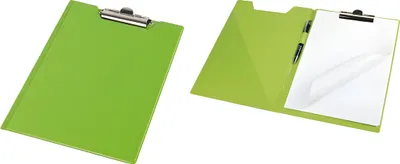 Produktbild von Klemmbrettmappe A4 PVC-Folie leinengeprägt farbig pastellgrün