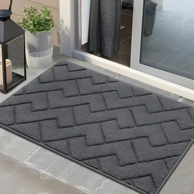 Produktbild von PolkaHome® Innentürmatte, rutschfest, maschinenwaschbar, wasserabsorbierend, Schmutzfangmatte für Haustür, Flur, Eingang, Küche
