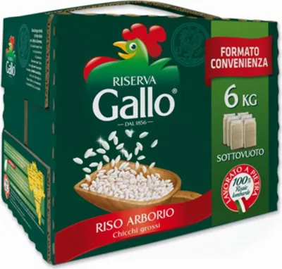 Produktbild von Arborio-Reis Köfferchen 6 x 1 kg RISO GALLO