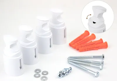 Produktbild von XIMAX Halterung für Badheizkörper, in Weiss "4-Fach", 11210