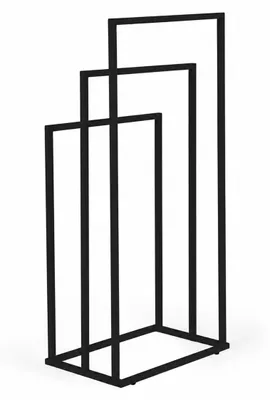 Obrázok produktu pre ModernHome AIE-43 Stojan na ručníky - 3 ramenný, černý