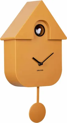 Produktbild von Karlsson - Kuckucksuhr Modern Cuckoo - Gelb - 8.5x21.5x41cm