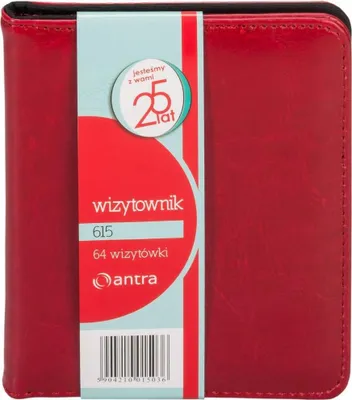 Zdjęcie produktu dla Wizytownik 64 dwuklatkowy 615 czerwony ANTRA