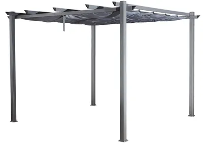 Produktbild von Moderner und stabil Gartenpavillon 3x3 m mit Schiebedach