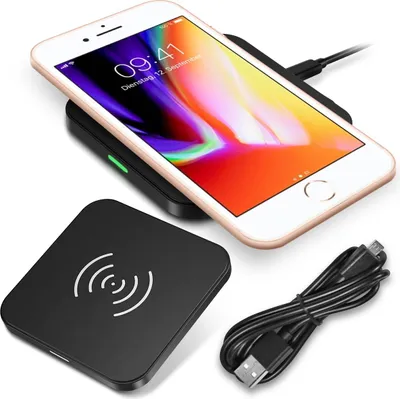 Produktbild von QI Wireless Ladegerät Apple iPhone 8 Plus Induktives Kabellos Schnellladestation