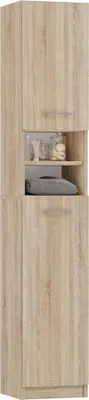 Image de Commode de salle de bain avec deux portes. Dimensions : 30 x 32 x 180 cm