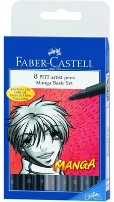 Zdjęcie produktu dla Faber-Castell 167107, Czarny, Szary, Szary, Pudełko, 8 szt.