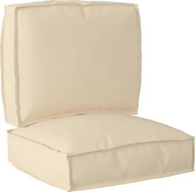 Produktbild von 2-teiliges Kissen-Set für Palettenbeige Oxford Stoff, Klassische Sofas DesignMöbel Neu