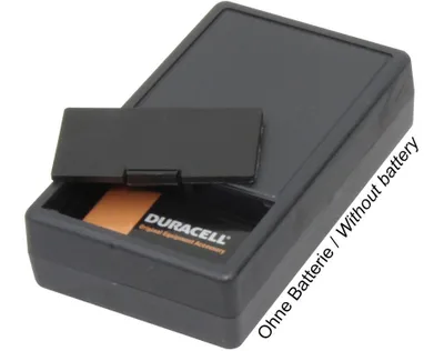 Immagine prodotto di Alloggiamento in PVC con vano batteria per batteria a blocco da 9V, 101 x 60 x 26 mm, nero