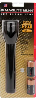 Produktbild von MAGLITE® ML100 LED 2 C-Cell Taschenlampe - Klassische 23,2 cm Stablampe mit 5 Leuchtmodi