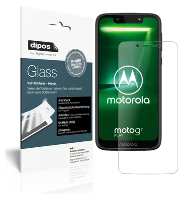 Produktbild von 2x Schutzfolie für Motorola Moto G7 Play matt - Anti-Shock 9H Folie dipos Glass