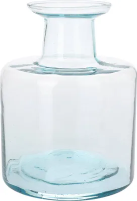 Obrázek produktu pro Váza na květiny z recyklovaného skla, láhev, 21 cm
