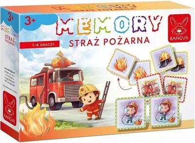 Produktbild von KANGUR Memory-Spiel Feuerwehr 41107