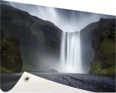 Produktbild von Gartenposter - 60x40 cm - Wasserfall  - Modernes Wandbilder - Natur