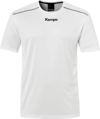 Produktbild von Kempa Mens Poly Crew Neck T Shirt Short Sleeve Top Sports Training White  XXXL