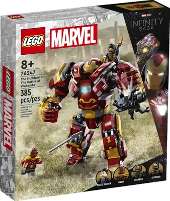Produktbild von LEGO 76247 Marvel Hulkbuster: Der Kampf von Wakanda, Avengers Infinty War Spielzeug mit Bruce Banner Minifigur, Action-Figur für Kinder ab 8 Jahren