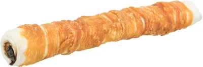 Obrázek produktu pro Trixie DENTAfun - buvolí rolka plněná hovězím, obalená kuřetem, 28 cm, 150 g
