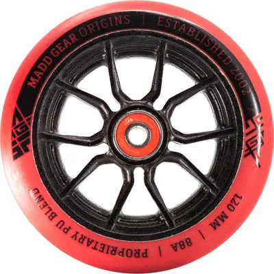 Obrázek produktu pro Madd Gear MFX 120mm kolečko pro kaskadérské koloběžky Syndicate AR-120 88A Black/PU Red