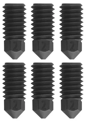 Produktbild von 6 Stück 0,2 mm Düsenersatz für Bambu Lab H2D 3D-Drucker Hochtemperaturbeständiger Extruder aus gehärtetem Stahl