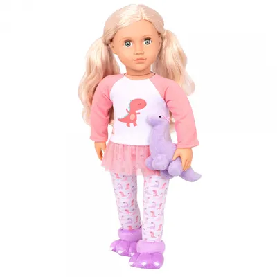 Produktbild von Our Generation DREAM BRIGHT, SLEEP TIGHT Puppenkleider-Set - Schlafanzug mit DINOSAUR