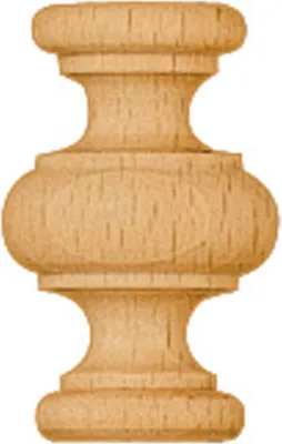 Produktbild von SELVA Zierteil gedrechselt Buche Holz