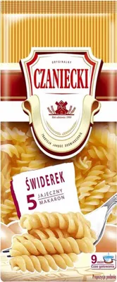 Zdjęcie produktu dla Czaniecki Makaron 5 Jajeczny Świderek 250 G