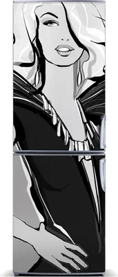 Produktbild von Tulup Kühlschrankdekoration - Magnetmatte - 60 cm x 180 cm - Magnet auf dem Kühlschrank - Modeillustration