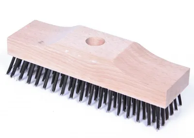 Image de Brosse métallique Brosse métallique Brosse 6x18 rangées Brosse en acier Brosse en acier