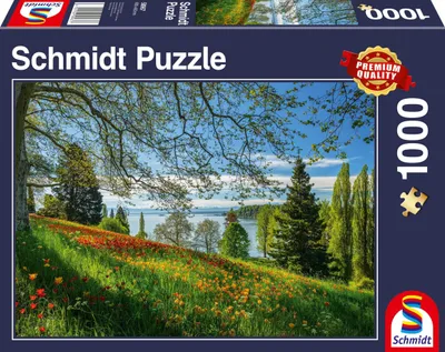 Produktbild von Puzzle 1000T Frühlingsallee zur Tulpenblüte Mainau