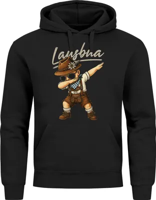 Produktbild von Hoodie Herren für das  Lausbua Servus Dabbing Ersatz Tracht Pullover Volksfest Bierfest Outfit Spruch Lustig Moonworks®