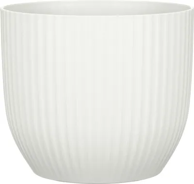 Produktbild von Scheurich Blumentopf Kunststoff Ø 17,6 x 15,4 cm chalk white