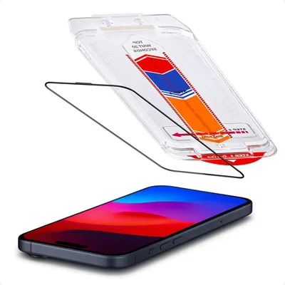 Productafbeelding van Accezz Gehard Glas Screenprotector + Applicator voor de Apple iPhone 17 Pro