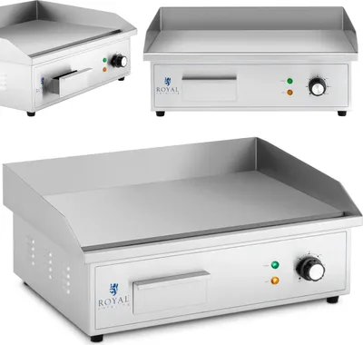 Obrázek produktu pro Hladká elektrická grilovací deska 530 x 350 mm 3000 W