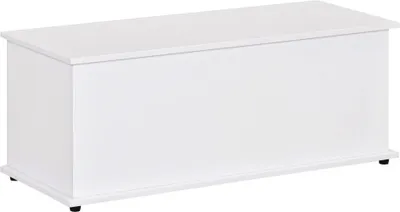 Obrázek produktu pro Úložný box, dřevěný materiál, nosnost 60 kg, bílá barva, 100 x 40 x 40 cm