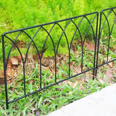 Immagine prodotto di confezione da 5 recinzioni decorative in metallo per giardino 406 cm x 23 m set di pannelli barriera animali bordo - SCENDOR