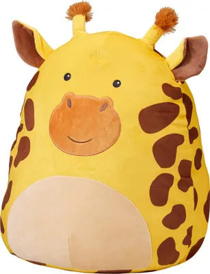 Zdjęcie produktu dla Duża, pluszowa poduszka dla dzieci w kształcie żyrafy, 45 cm – żółta, H&L