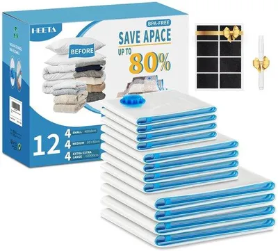 Produktbild von Kleidersack 80% platzsparend, 4 Stück, groß
