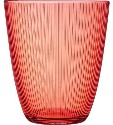 Image de Verre Luminarc Concepto, motif rayé rouge jaspe, capacité 31 cl
