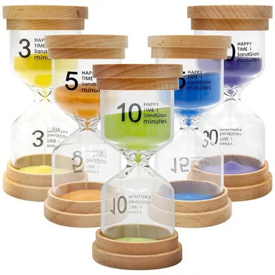 Immagine prodotto di Set di 5 clessidre colorate per bambini