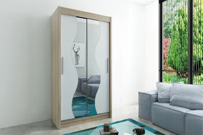 Zdjęcie produktu dla MINIO szafa 120 cm MADRYT dąb sonoma / biały