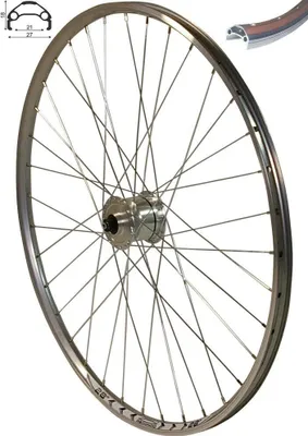 Produktbild von REDONDO 28 Zoll Laufrad Vorderrad Felge silber Shimano DH-3N72 Nabendynamo 21mm
