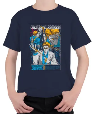 Immagine prodotto di Jujutsu Kaisen Kento Nanami Tuta Occhiali Anime Manga Regalo Maglietta Unisex Bambini, Navy, 140