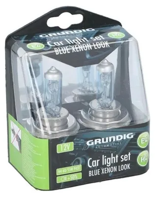 Image de Lot de 2 ampoules halogènes H7 12 V 55 W, effet xénon, Grundig