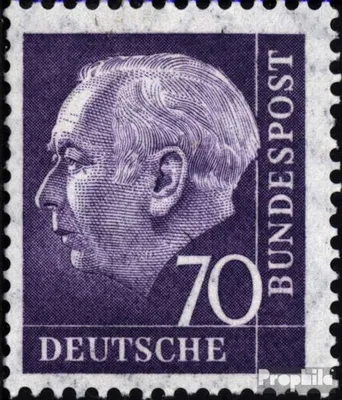 Produktbild von Briefmarken BRD (BR.Deutschland) 1956 Mi 263x w R mit Zählnummer  postfrisch Heuss