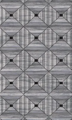 Obrázek produktu pro Designový koberec Moderní geometrický černý 3D efekt Obývací pokoj