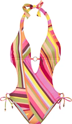 Produktbild von Bruno Banani Monokini orange bedruckt Größe 40 Cup A/B