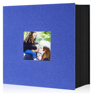 Image de Grand album photo 10x15 600 Bleu Lin Album à pochettes Haut PaysagequeueReusableCellGrand album photo 10x15 600 Bleu Lin Album à pochettes Haut